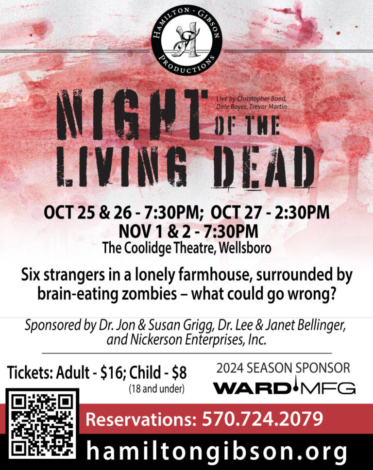 Advertisement for Night of the Living Dead play